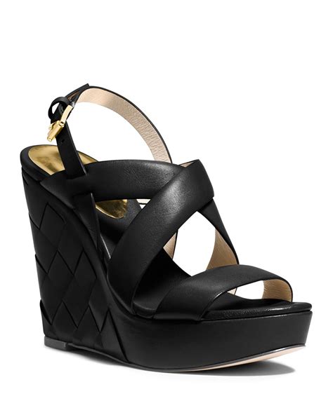 michael kors marais platform|Michael Kors platform wedge sandals.